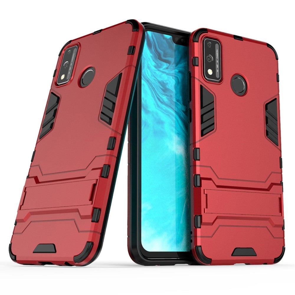 Huawei Honor 9x Tough Case m. Stativfunktion - Röd