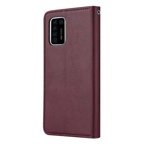 Huawei P Smart (2021) Läderfodral m. Extra kortficka - Bordeaux