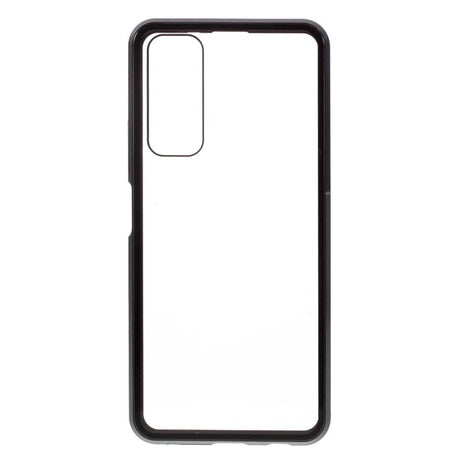 Huawei P Smart 2021 Magnetic Case m. Glas fram och bak - Svart