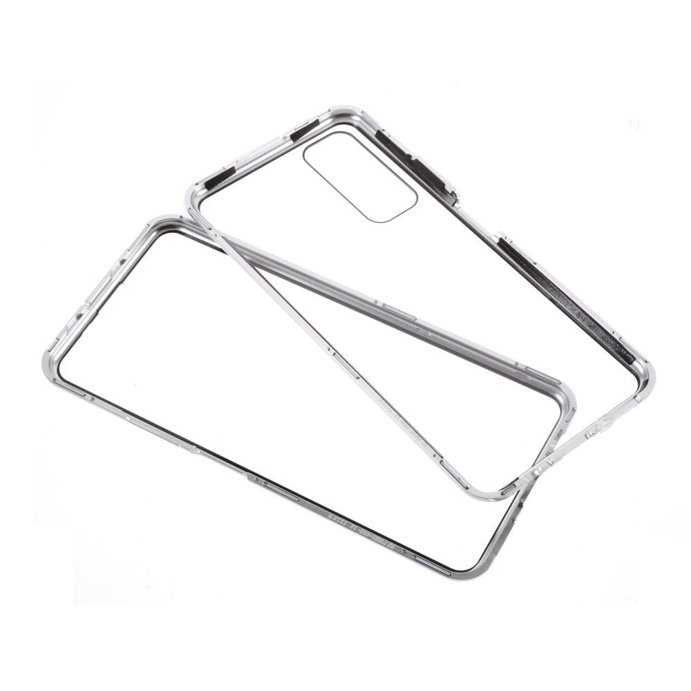 Huawei P Smart 2021 Magnetic Case m. Glas fram och bak - silver