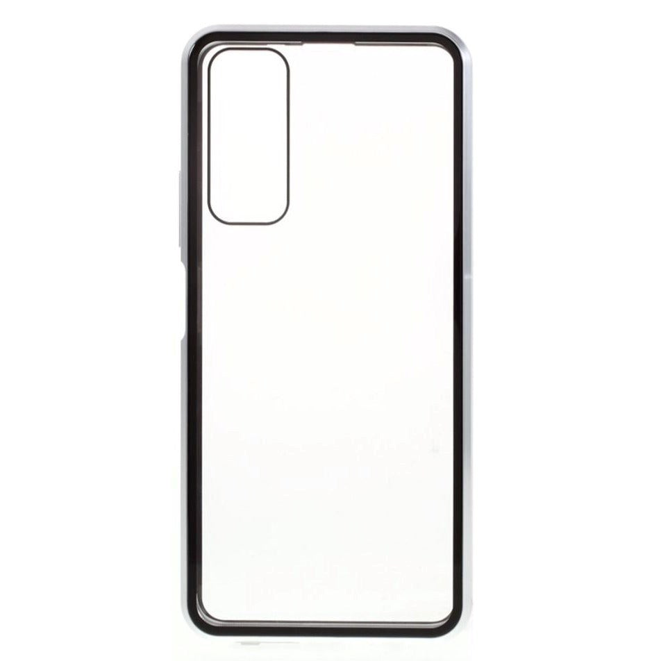 Huawei P Smart 2021 Magnetic Case m. Glas fram och bak - silver