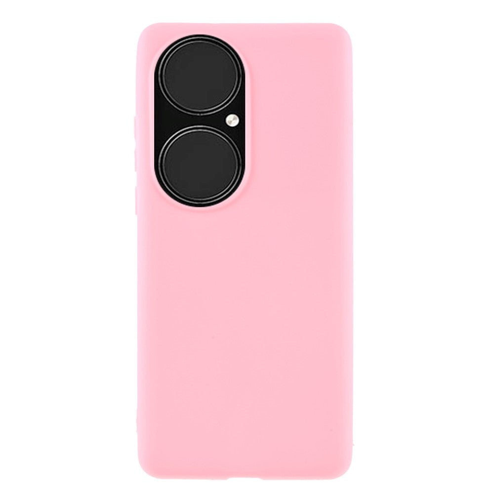 Huawei P50 Pro Flexibel Matt Plastskal - Rosa