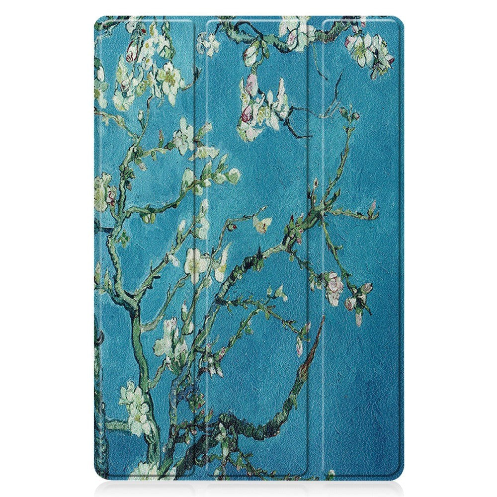 Huawei MatePad 11 Tri-Fold Flip Case m. Sömnfunktion - Blommorgrenar