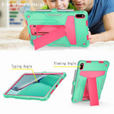 Huawei MatePad 11 Tough Case m. Stativfunktion & Pen Holder - Cyan & Pink