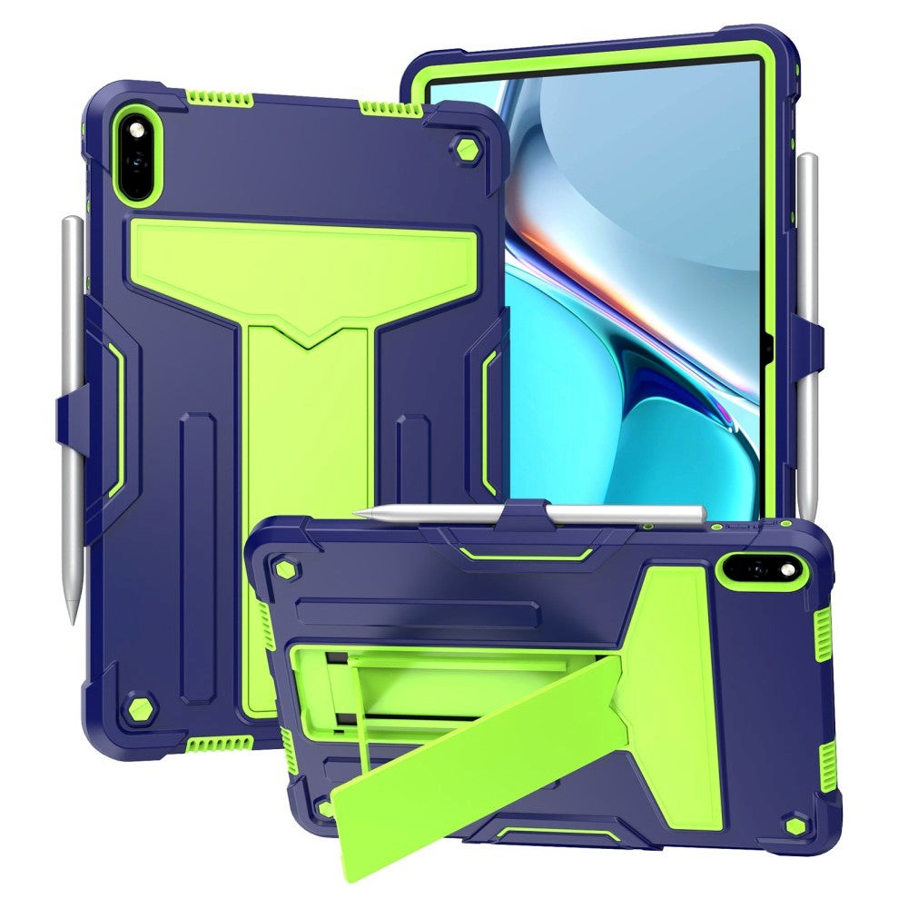 Huawei MatePad 11 Tough Case m. Stativfunktion & Pen Holder - Dark Blue & Green