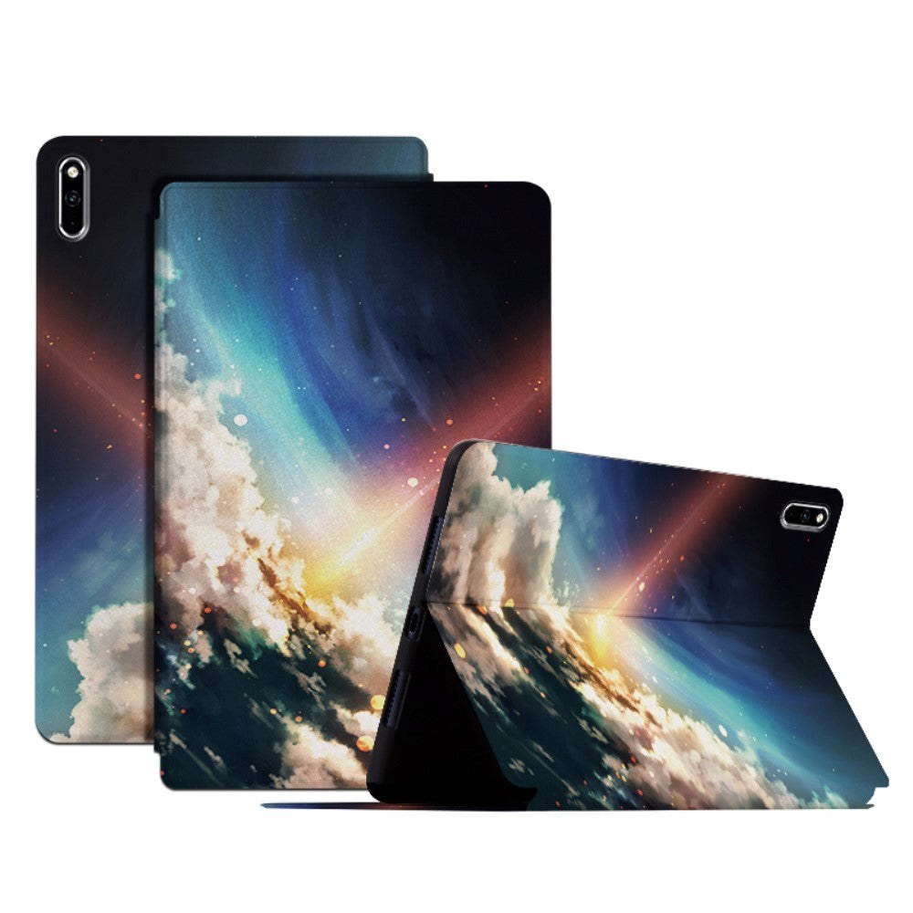 Huawei MatePad Pro 10.8" (2021/2019) Tri-Fold Fodral med Stativfunktion - Stjärnfall