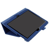 Huawei Mediapad T3 10 9.6 "Läderfodral m. Flip Stand Dark Blue