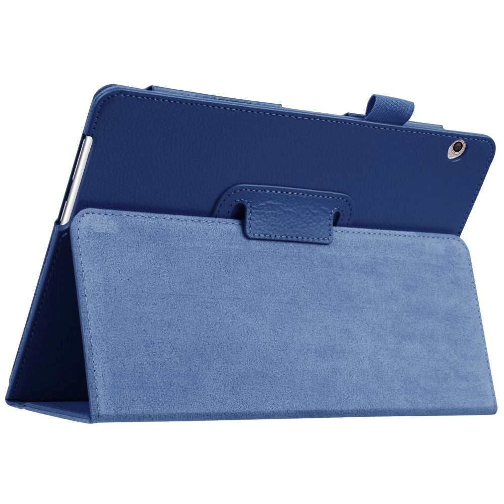 Huawei Mediapad T3 10 9.6 "Läderfodral m. Flip Stand Dark Blue