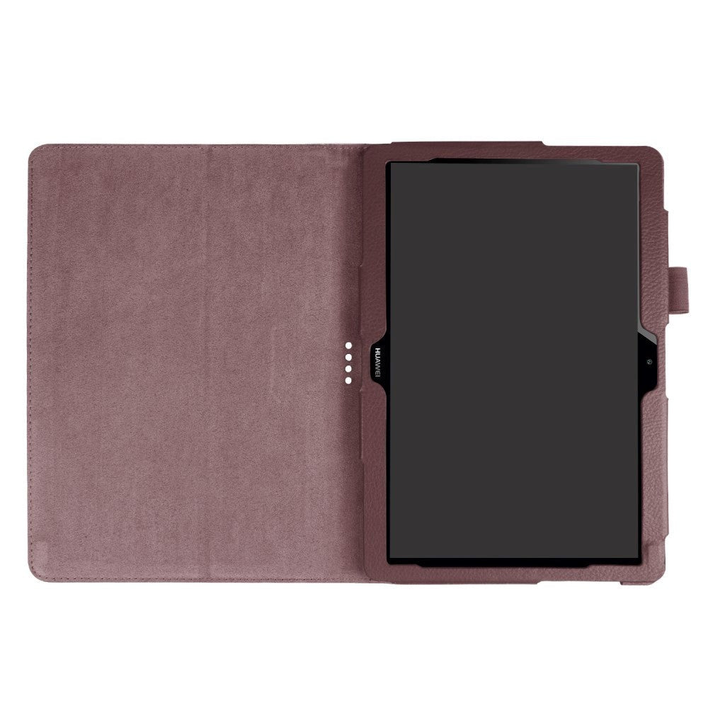 Huawei Mediapad T3 10 9.6 "Läderfodral m. Flip Stand Brown