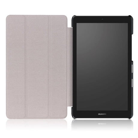 Huawei Mediapad T3 7" Case - Classic Tri-Fold Leather Case Black