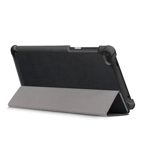 Lenovo Tab 7 Case - Classic Tri-Fold Leather Case - Black