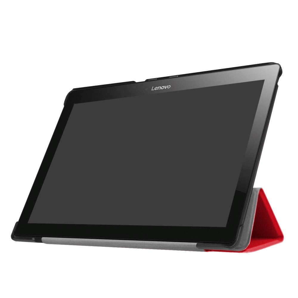 Lenovo Tab 10 (TB -X103F) Fodral - Tri-Fold Leather Case - Red