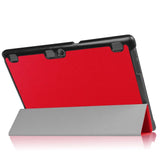 Lenovo Tab 10 (TB -X103F) Fodral - Tri-Fold Leather Case - Red