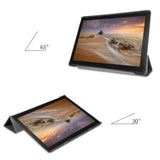 Lenovo Tab E10 Läderfodral m. Tri-Fold stativ - Svart