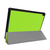 Lenovo Tab E10 Läderfodral m. Tri-Fold Stand - Green