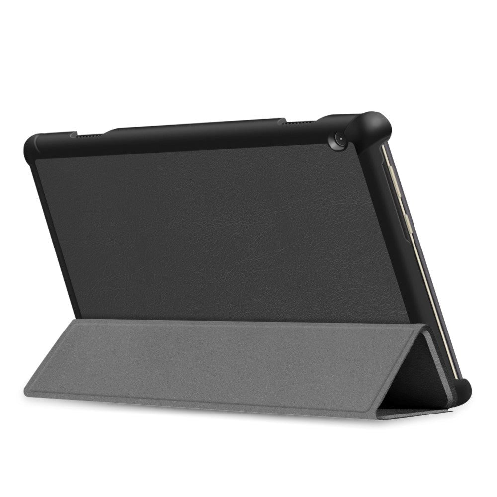 Lenovo Tab M10 HD 10.1 "(TB-X505F) / FHD 10.1" (TB-X605) CASE-Tri-Fold Leather Case-Black