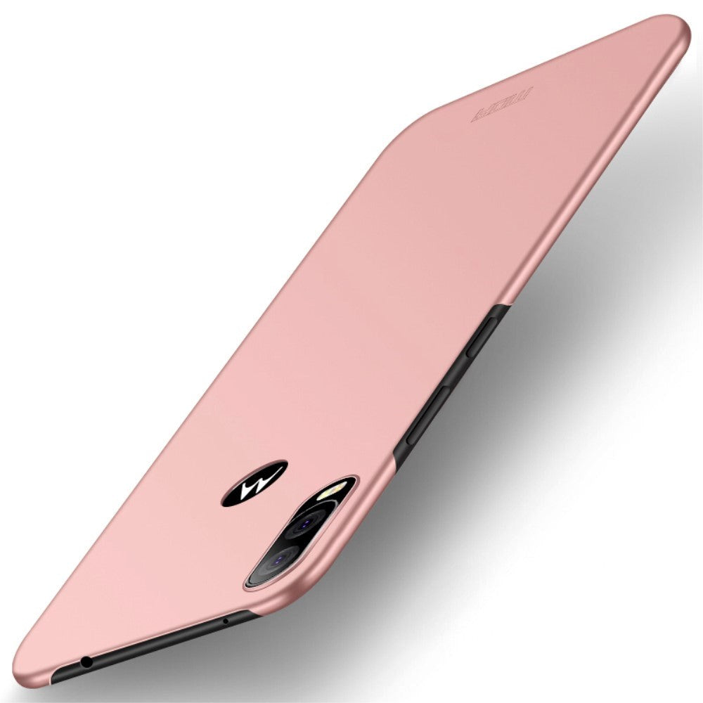 Motorola One Vision Mofi Ultra-tunn plastskal Rose Gold