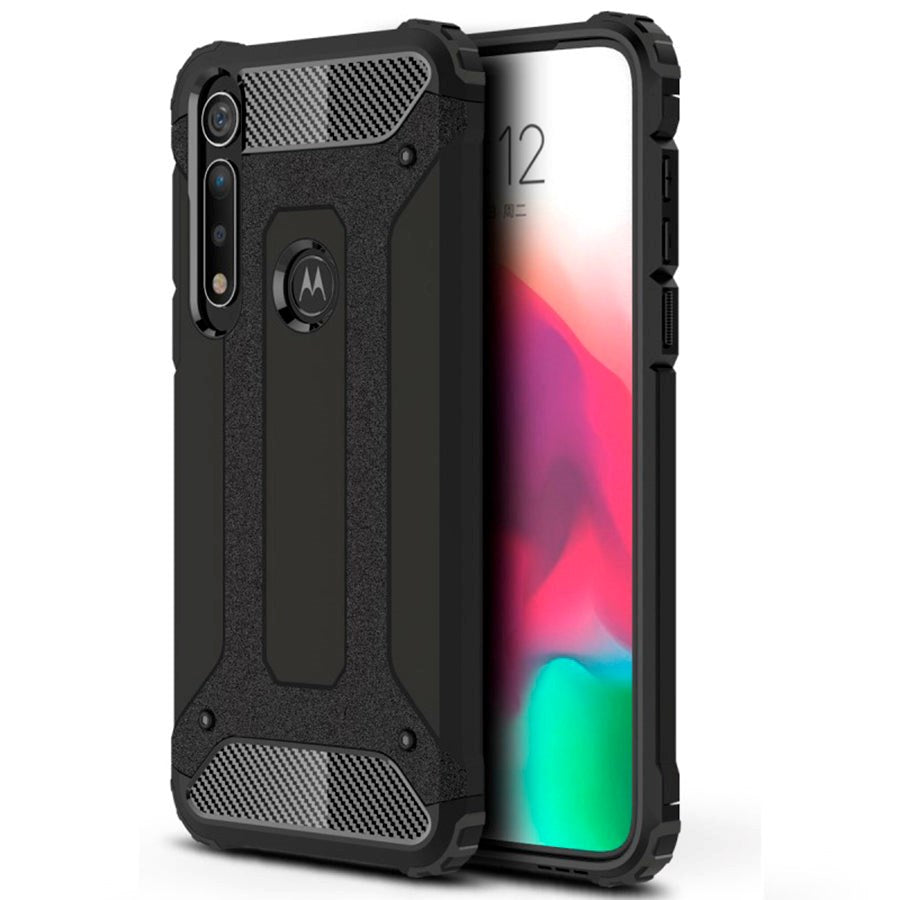 Motorola Moto G8 Plus Armor Guard Hard Case Skal - Svart