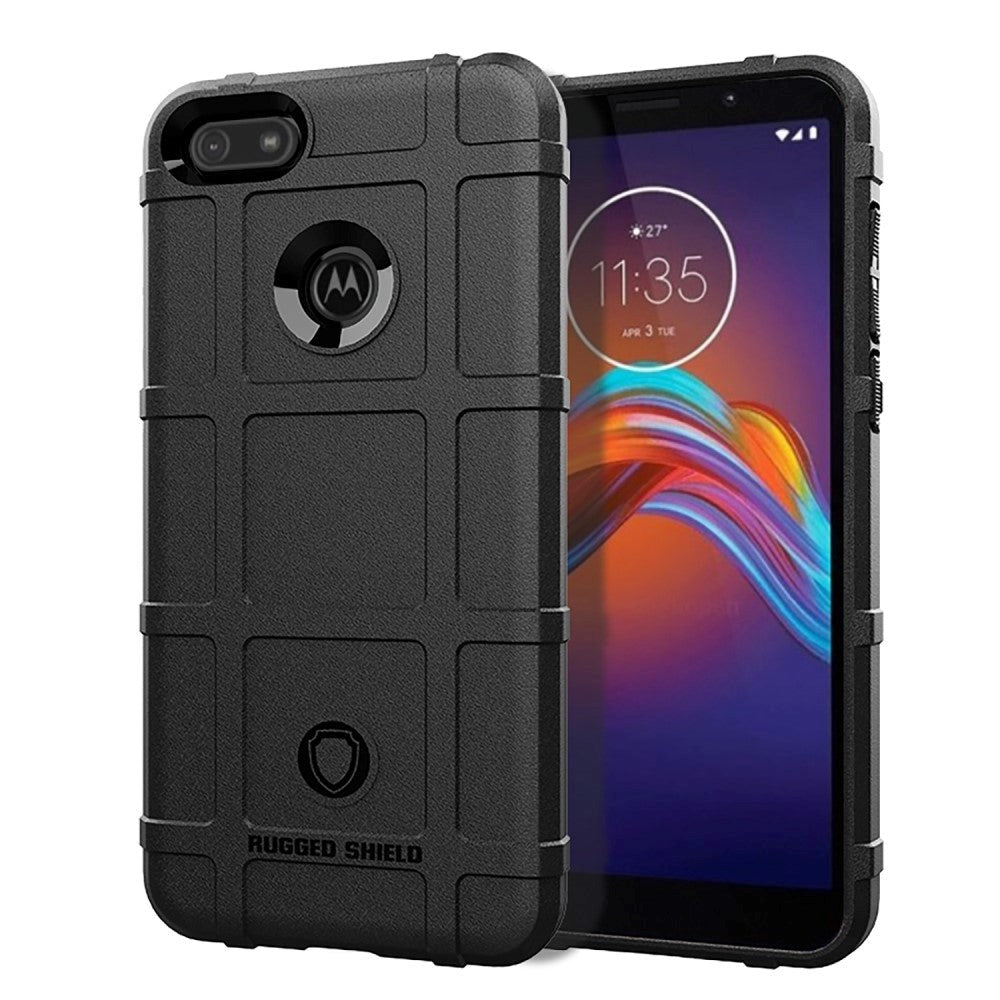 Motorola Moto E6 Spela robust sköldfodral - Svart