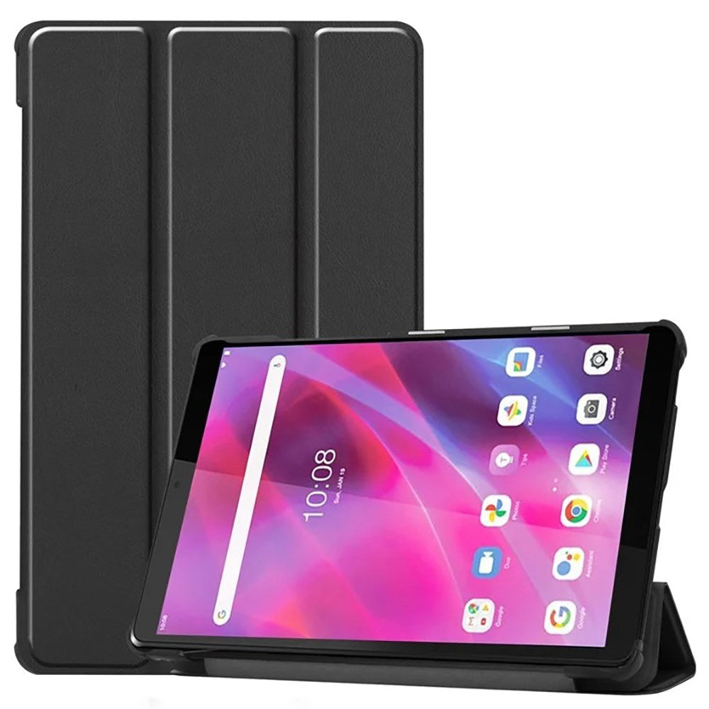 Lenovo Tab M8 (2nd Gen.) 8" PU Läder Tri-Fold Fodral - Svart