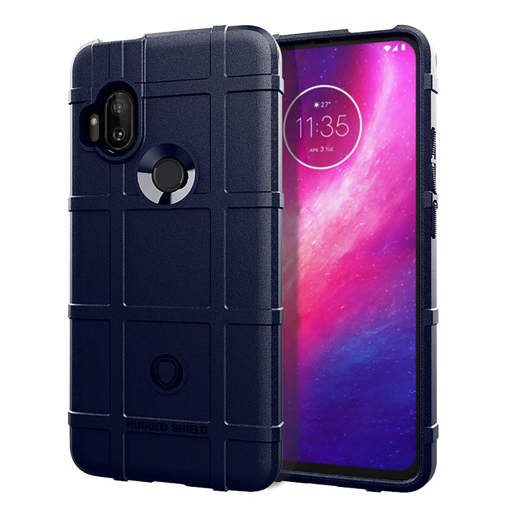 Motorola One Hyper Robust Shield Case - Blue