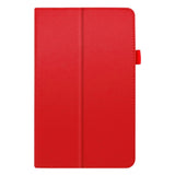 Lenovo Tab M8 (2nd Gen.) 8" Litchi Leather Case with Stand Function & Magnetic Lock - Red