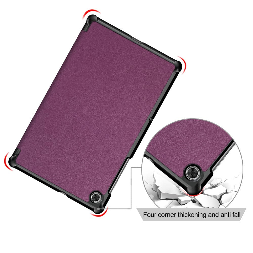 Lenovo Tab M10 FHD Plus 10.3 "(TB-X606) Tri-Fold Leather Case-Purple