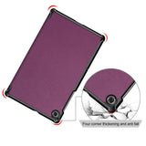 Lenovo Tab M10 FHD Plus 10.3 "(TB-X606) Tri-Fold Leather Case-Purple