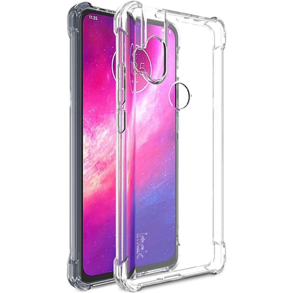 Motorola Moto One Hyper IMAK Shock Resistant Plastic Case m. Skyddsfilm - Transparent