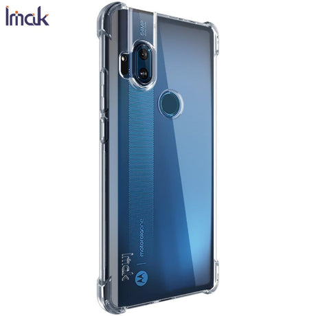 Motorola Moto One Hyper IMAK Shock Resistant Plastic Case m. Skyddsfilm - Transparent