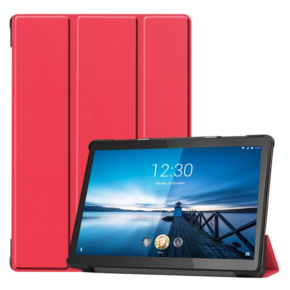 Lenovo Tab M10 FHD REL (TB-X605FC / LC) Flip Case med Tri-Fold-Red