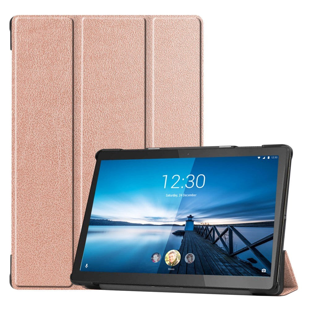 Lenovo Tab M10 FHD REL (TB-X605FC / LC) Flip Case med Tri-Fold-Rose Gold