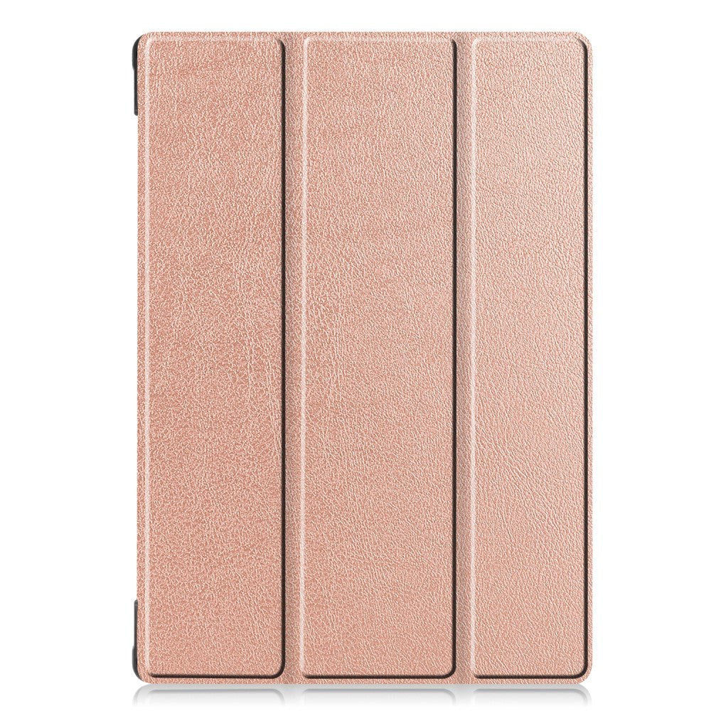 Lenovo Tab M10 FHD REL (TB-X605FC / LC) Flip Case med Tri-Fold-Rose Gold