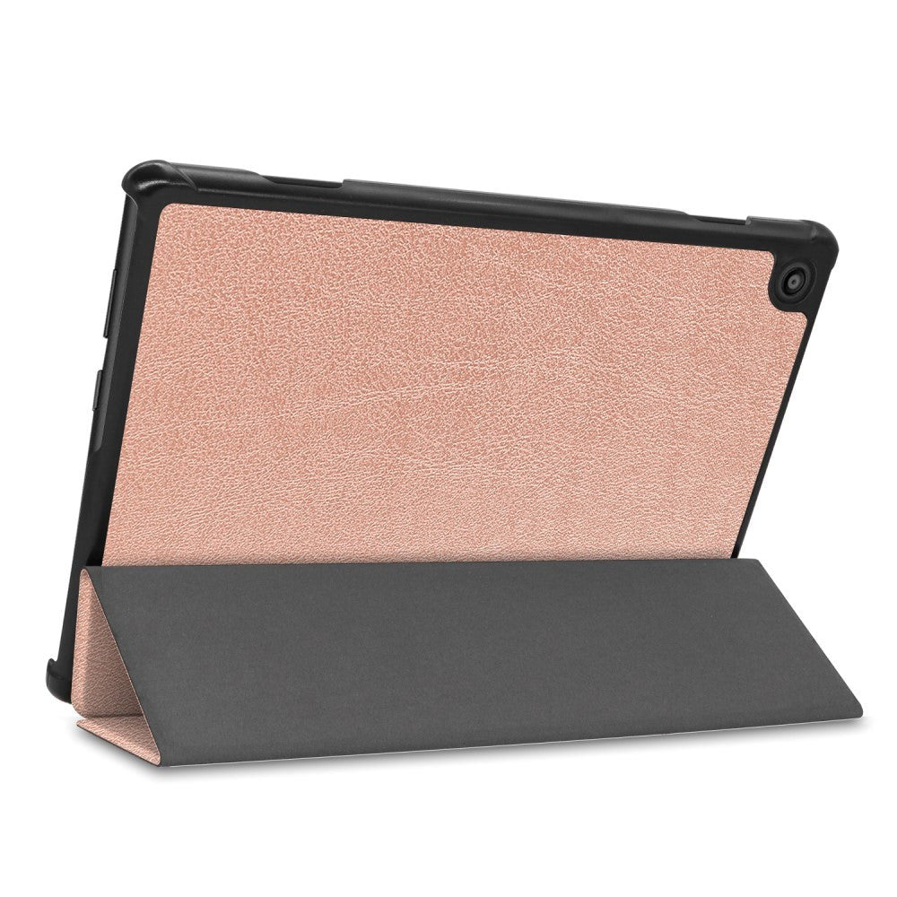 Lenovo Tab M10 FHD REL (TB-X605FC / LC) Flip Case med Tri-Fold-Rose Gold