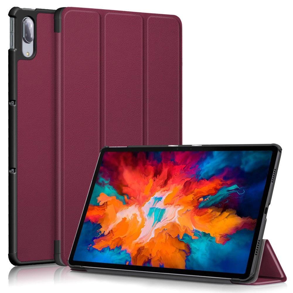 Lenovo Tab P11 Pro Tri-Fold Flip Case m. Wake up/sleep-funktion - Bordeaux