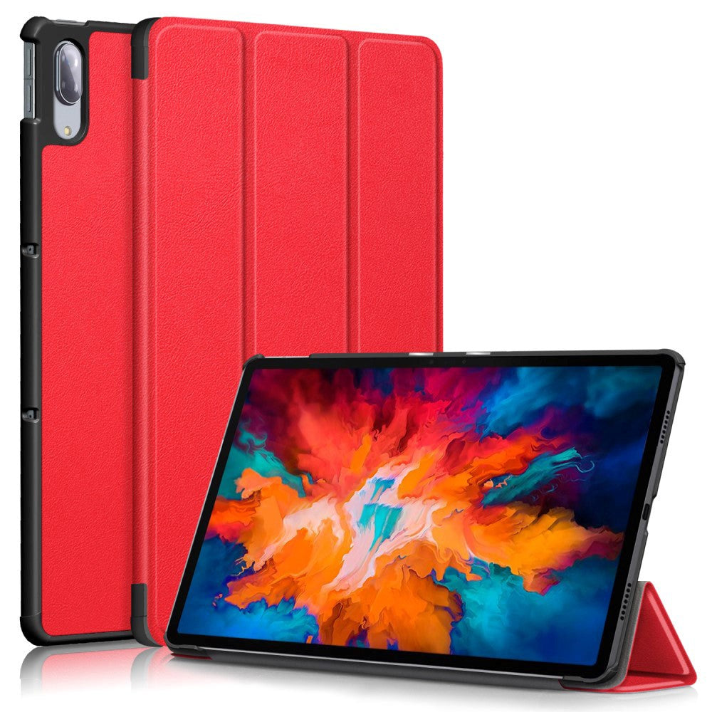 Lenovo Tab P11 Pro Tri-Fold Flip Case m. wake up/sleep-funktion - röd