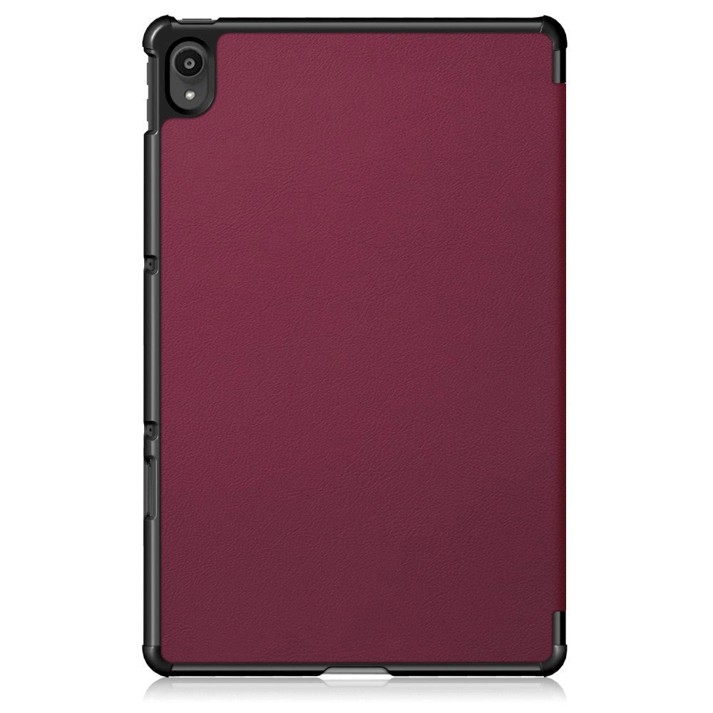 Lenovo Tab P11 / P11 (5G) / P11 Plus Tri-Fold Flip Case m. Wake up/sleep-funktion - Bordeaux