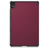 Lenovo Tab P11 / P11 (5G) / P11 Plus Tri-Fold Flip Case m. Wake up/sleep-funktion - Bordeaux