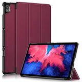 Lenovo Tab P11 / P11 (5G) / P11 Plus Tri-Fold Flip Case m. Wake up/sleep-funktion - Bordeaux