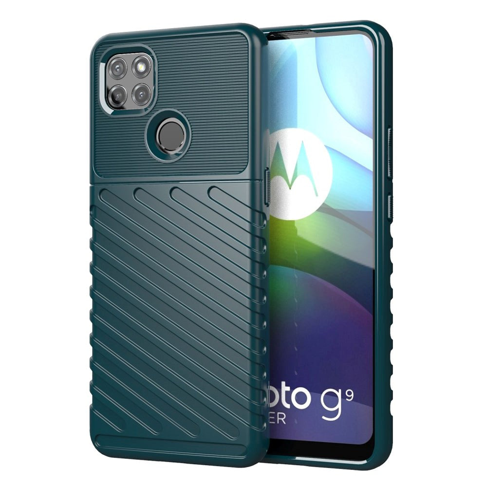 Motorola Moto G9 Power Thunder Series Twill Plastic Case - Green