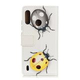 Motorola Moto E7 Power / E7I Power Leather Wallet Case - Ladybugs