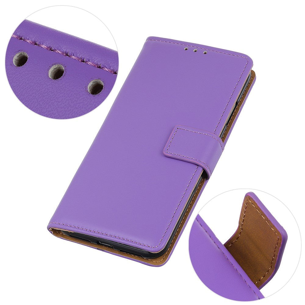 Motorola Moto E7 Power / E7i Power Leather Wallet Case - Purple