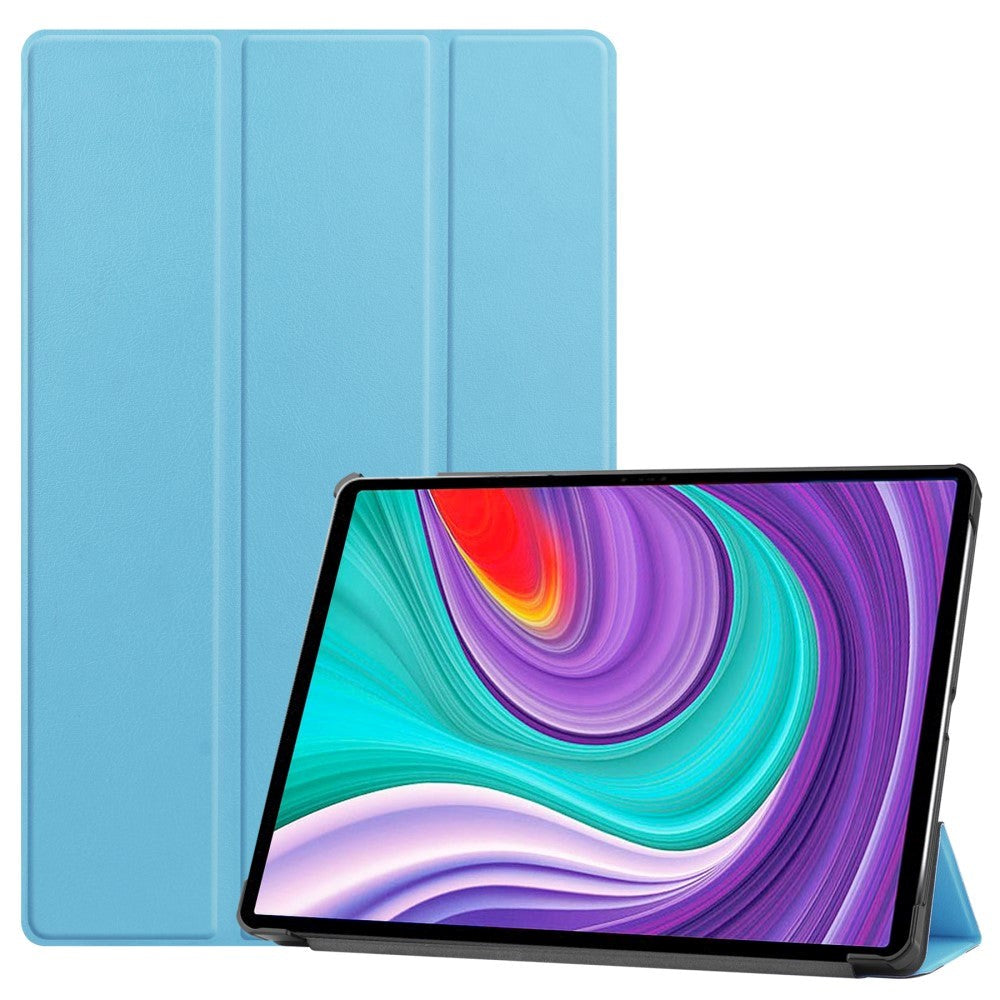 Lenovo Pad Pro Tri-Fold Läderfodral - ljusblå