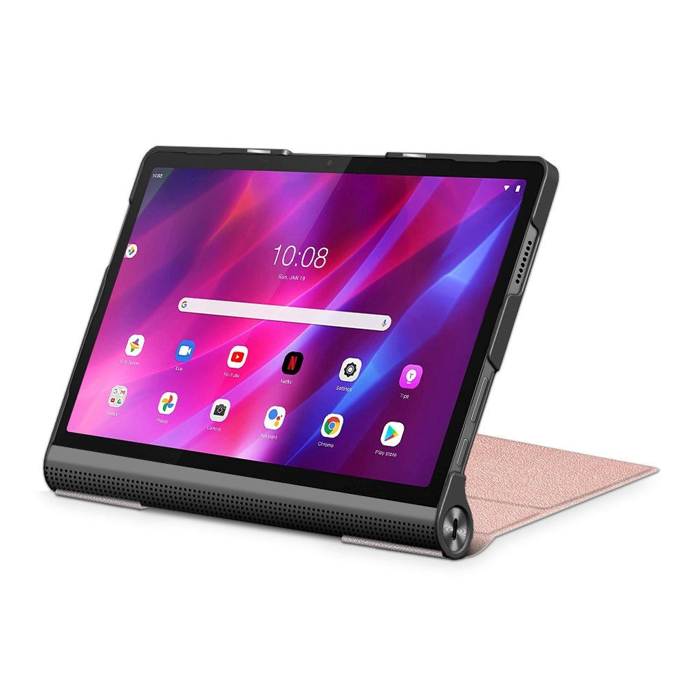 Lenovo Yoga Tab 11 Läderfodral m. Stand - Rose Gold