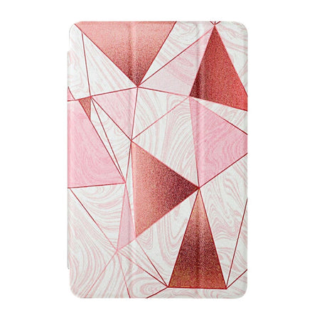 Lenovo Pad Pro / Tab P11 Pro Tri-Fold Leather Case - Pink Marble