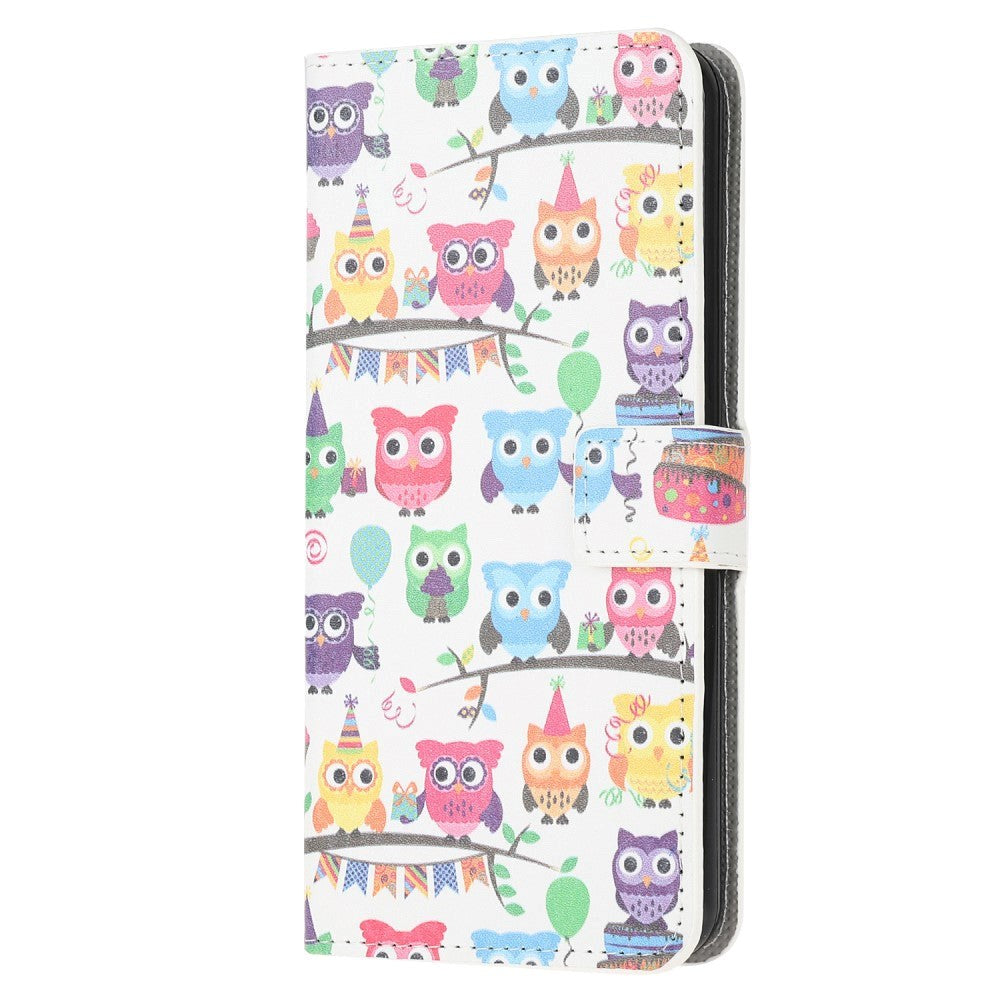 Motorola Edge 20 Lite Leather Wallet Case & Print - Owl