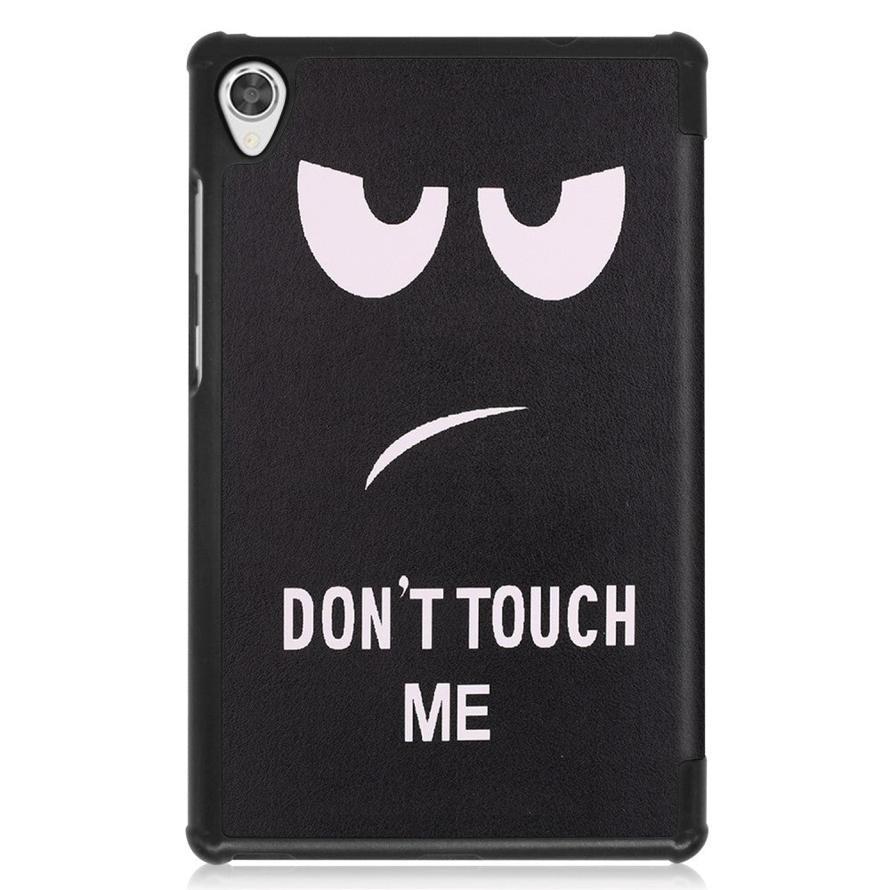 Lenovo Tab M8 (3 general) 8" Tri-Fold Flip Case m. Auto Sleep/Wake -funktionsfunktion -" Don't Touch Me "