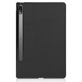 Lenovo Tab P12 Pro Tri-Fold Leather Case - Svart