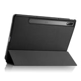 Lenovo Tab P12 Pro Tri-Fold Leather Case - Svart