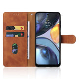 Motorola Moto G22 läderplånbok - Brown